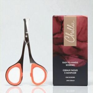 Chella Eyebrow Scissors Stainless Steel Grooming Tool for Brows & Lashes